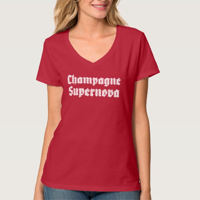 Camiseta Supernova de Champanhe (Frente)