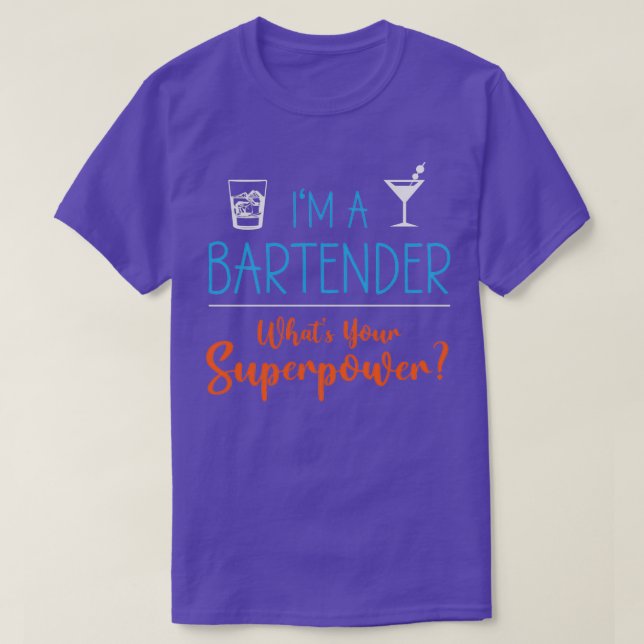 Camiseta Superpotência do barman 1 (Frente do Design)