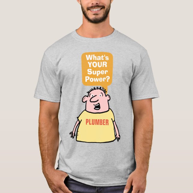 Camiseta Superpotência do encanador. (Frente)