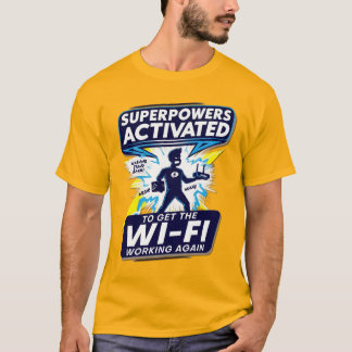 Camiseta Superpotências Wi-Fi ativadas