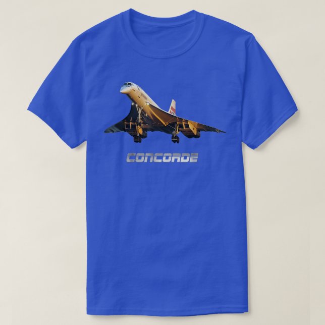Camiseta Supersonic Jet Concorde 216 (Frente do Design)