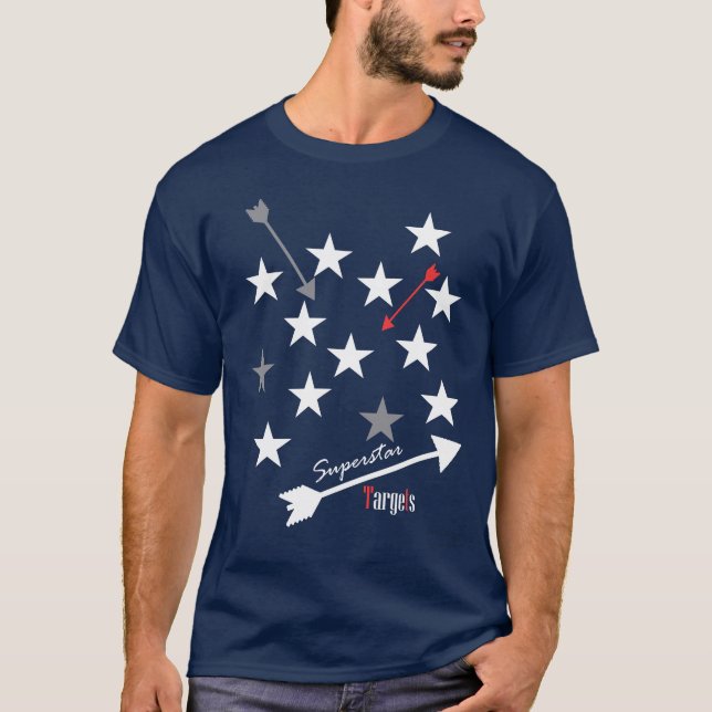 Camiseta Superstar Targets Stars Arrows Funky (Frente)