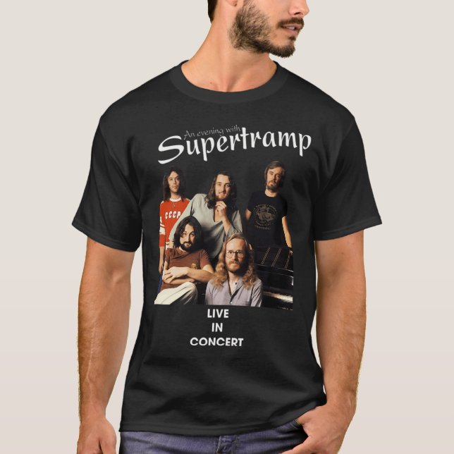 Camiseta Supertramp Live In Concert (Frente)