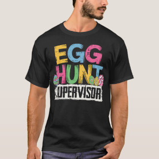 Camiseta Supervisionador Divertido da Caça aos Ovos de Pásc