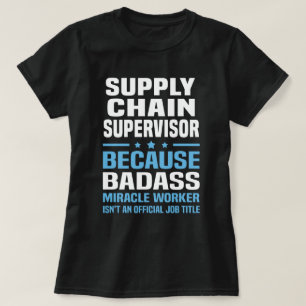 Camiseta Supervisor da cadeia de aprovisionamento