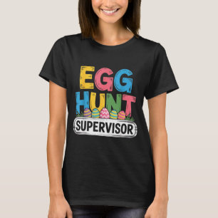 Camiseta Supervisor de caça ao ovo coelho da Páscoa engraça