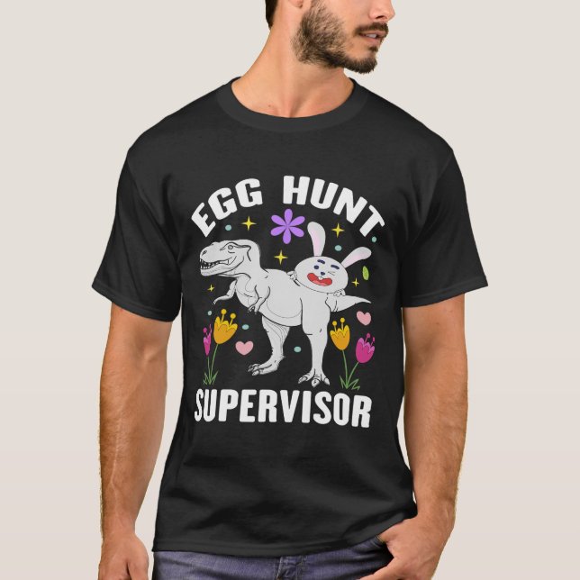 Camiseta Supervisor de Caça ao Ovo e Mães da Equipe de Caça (Frente)