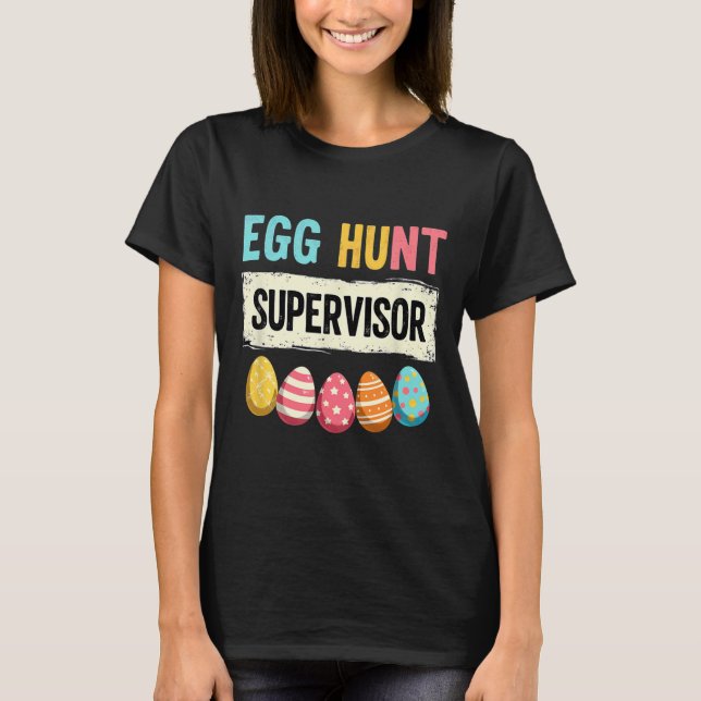 Camiseta Supervisor de Caça aos Ovos de Páscoa 2  (Frente)