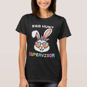 Camiseta Supervisor de Caça aos Ovos de Páscoa Coelho Rosto