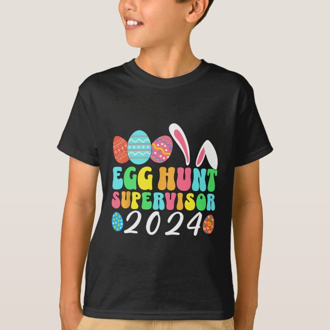 Camiseta Supervisor de Caça aos Ovos Supervisor de Caça aos (Frente)