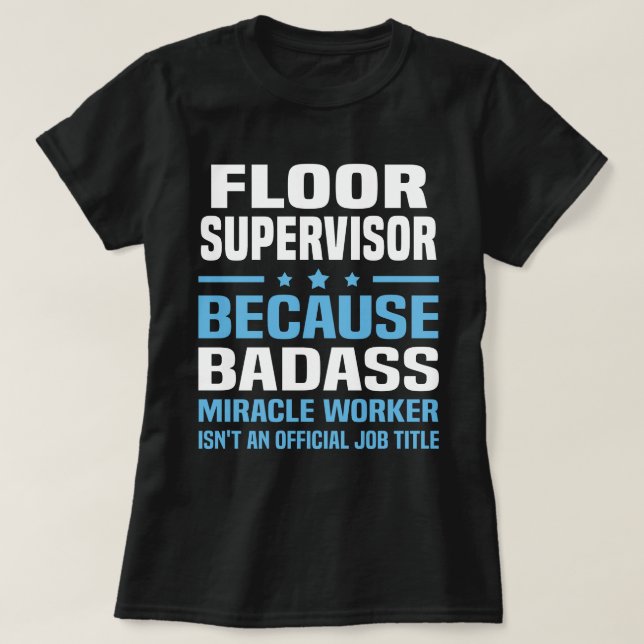 Camiseta Supervisor de Chão (Frente do Design)