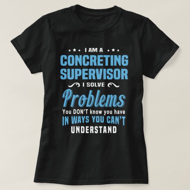 Camiseta Supervisor de Concreção (Frente do Design)