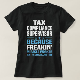 Camiseta Supervisor de conformidade fiscal