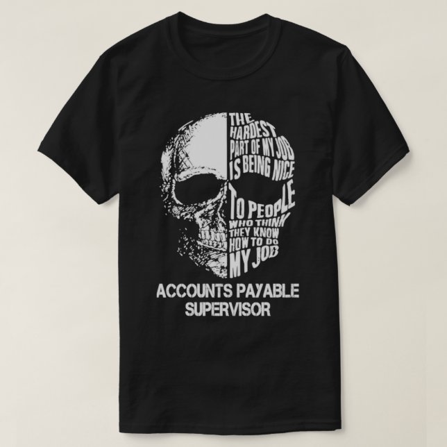 Camiseta Supervisor de Contas a Pagar (Frente do Design)