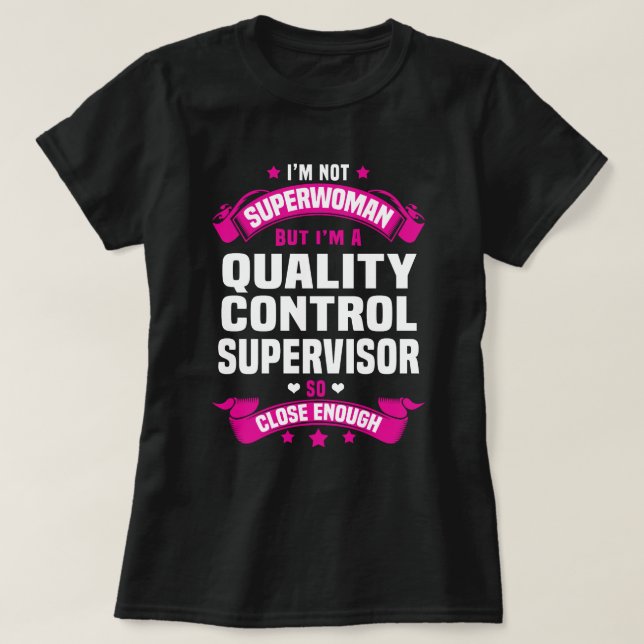 Camiseta Supervisor de Controle de Qualidade (Frente do Design)