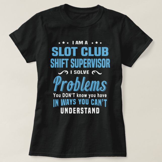 Camiseta Supervisor de Desvio de Clube de Slot (Frente do Design)