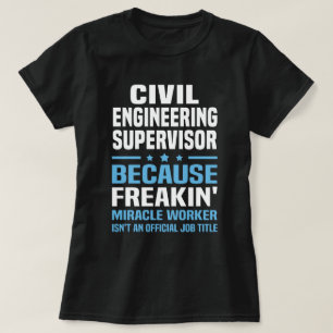 Camiseta Supervisor de Engenharia Civil