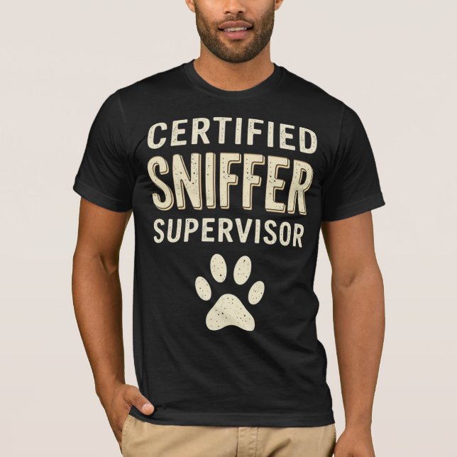 Camiseta Supervisor de Farejador Certificado (Frente)
