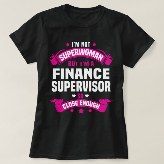 Camiseta Supervisor de Finanças (Frente do Design)
