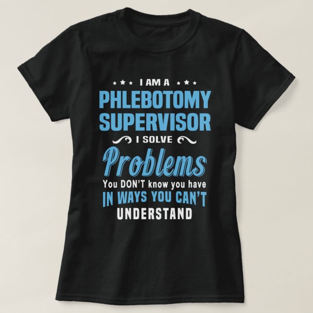 Camiseta Supervisor de Flebotomia (Frente do Design)