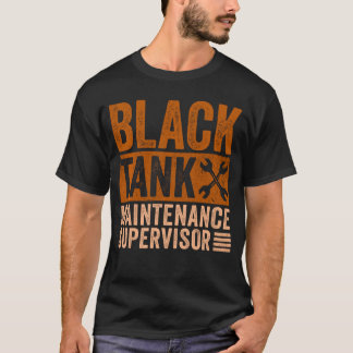Camiseta Supervisor de Manutenção de Tanque Preto Dia dos P