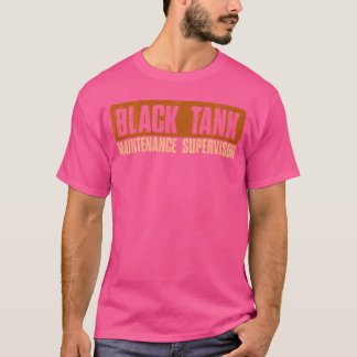 Camiseta Supervisor de Manutenção de Tanque Preto Engraçado