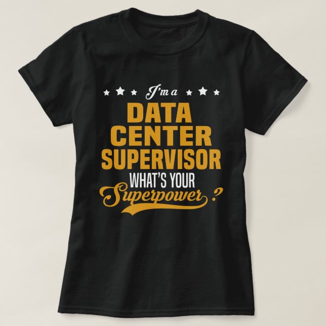 Camiseta Supervisor do data center (Frente do Design)