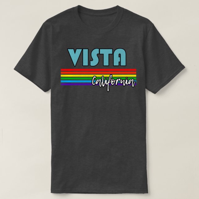 Camiseta Supo LGBTQ do Presente LGBT do Vista Pride da Cali (Frente do Design)
