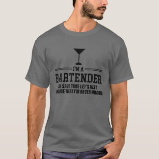 Camiseta Suponha que eu nunca esteja errado - Barman Sarcas