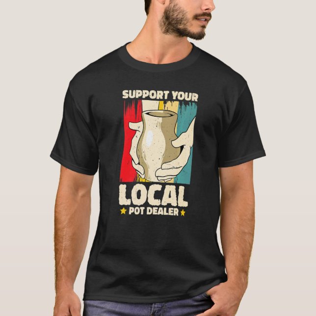 Camiseta Suporta O Artista De Potência Do Revendedor De Pot (Frente)
