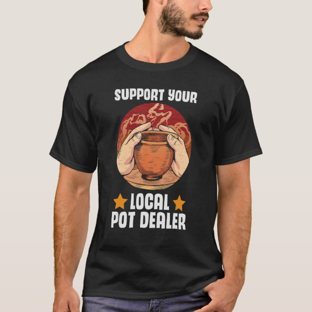 Camiseta Suporta O Artista De Potência Do Revendedor De Pot (Frente)