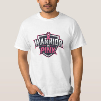 Camiseta Suportar a Causa com Designs de Fita Rosa