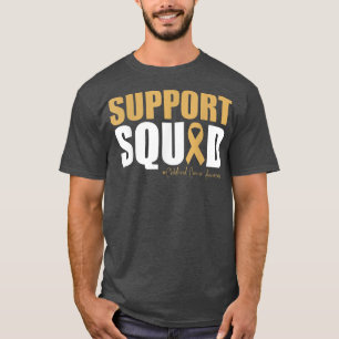 Camiseta Suportar a Faixa de Canceres de Infância Dourada