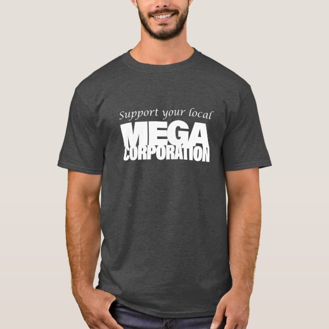 Camiseta Suportar a sua empresa local (Frente)