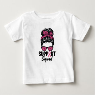 Camiseta Suportar Cancer da Mama do Guerreiro Rosa-Rosa-Tro