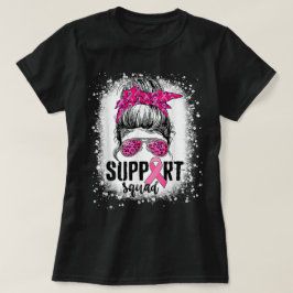 Camiseta Suportar Cancer da Mama do Guerreiro Rosa-Rosa-Tro