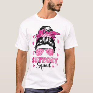 Camiseta Suportar Cancer da Mama do Guerreiro Rosa-Rosa-Tro