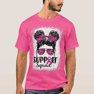 Camiseta Suportar Cancer da Mama do Guerreiro Rosa-Rosa-Tro