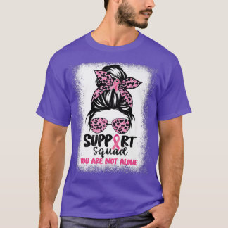 Camiseta Suportar Cancer da Mama do Guerreiro Rosa-Rosa-Tro