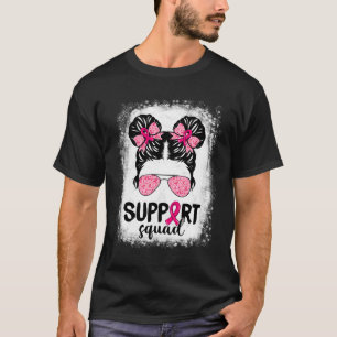 Camiseta Suportar Cancer da Mama do Guerreiro Rosa-Rosa-Tro