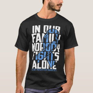 Camiseta Suportar Doença Familiar Guerreira de Prevenção ao