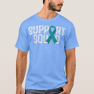 Camiseta Suportar Faixa de Sensibilização do Câncer de ovár