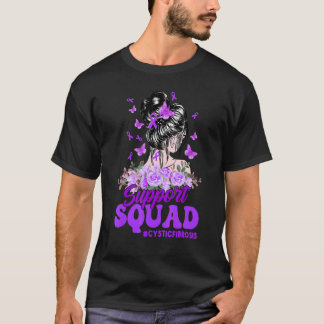 Camiseta Suportar Fibra Cística de Fita Roxa Púrpura de Tor