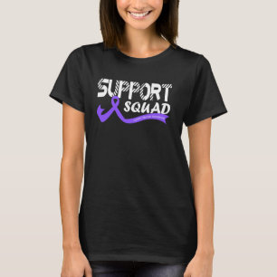 Camiseta Suportar Fibrose Cística Esquadriada Sensibilizaçã