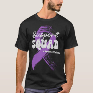 Camiseta Suportar Fita de Fita Roxa do Esquadrão de Violênc