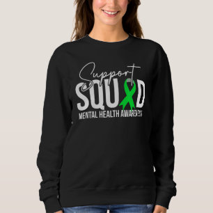 Camiseta Suportar Fita Verde Esquadrão Saúde Mental Importa
