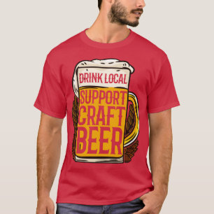 Camiseta Suportar Glas de Cerveja do Artesanato