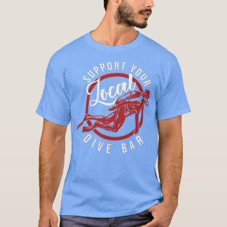 Camiseta Suportar O Bar De Disco Engraçado Do Bar De Disco 