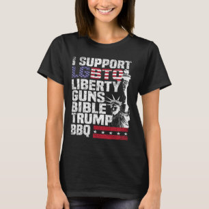 Camiseta Suportar O Churrasco De Trump De Bíblias Lgbtq Lib