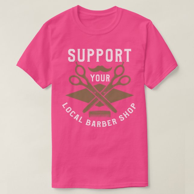 Camiseta Suportar o Compro de Barras Local (Frente do Design)